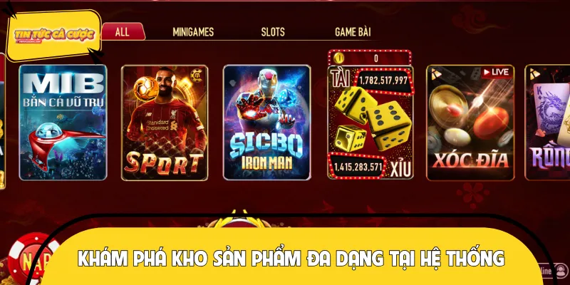 Kho game ấn tượng của cổng game giải trí hàng đầu MANCLUB